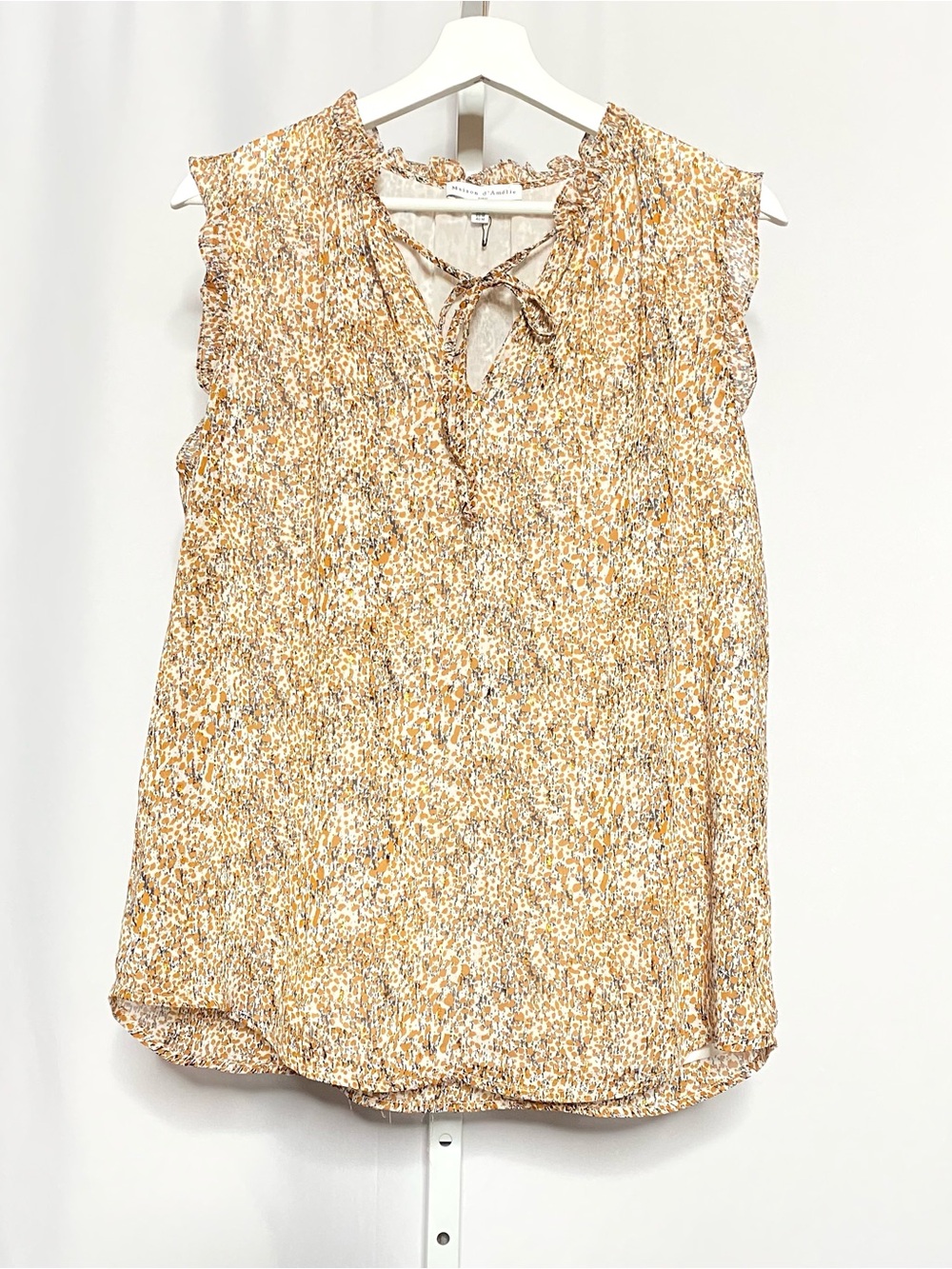 Maison d’Amelie Golden Hour Ruffled Blouse • M